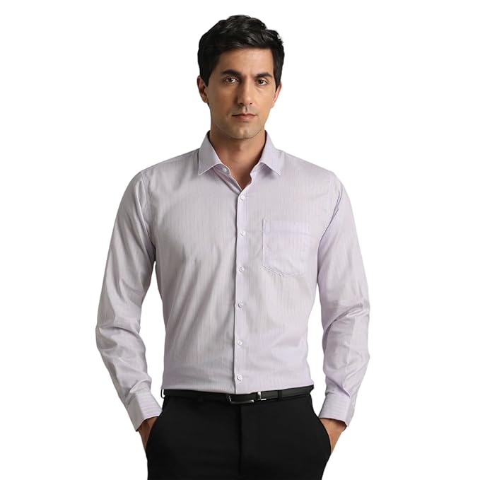 Van Heusen Men Cotton Solid Slim Fit Shirt