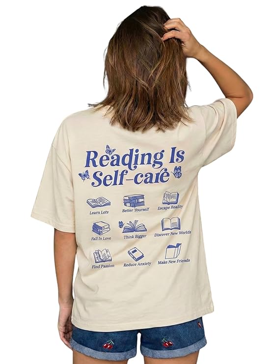 Women’s Pure Cotton Drop Shoulder Printed T-Shirt | Oversized Baggy Fit Half Sleeve Round Neck Graphic Tee