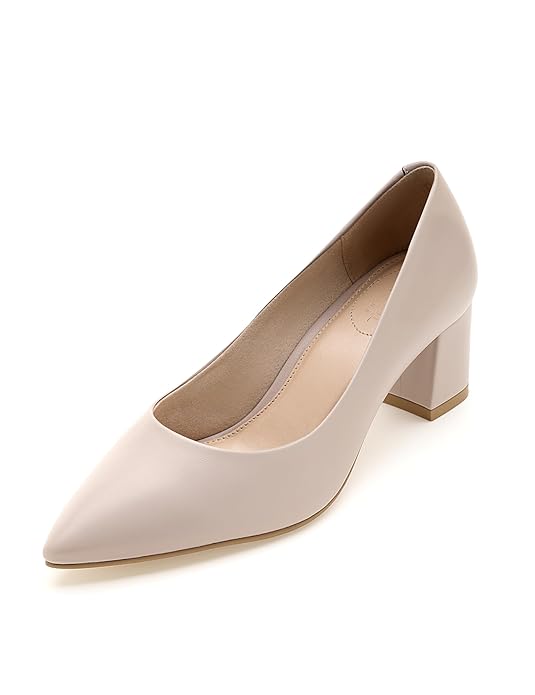 Premium Women's 'Desk to Dinner' Block Heel Pumps